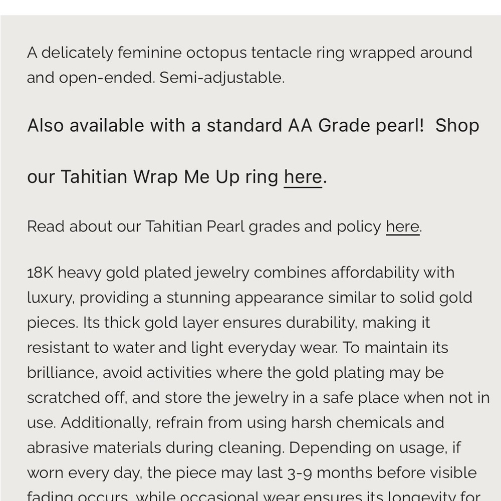 Gold Wave Design Ring - Picture 2 of 3
